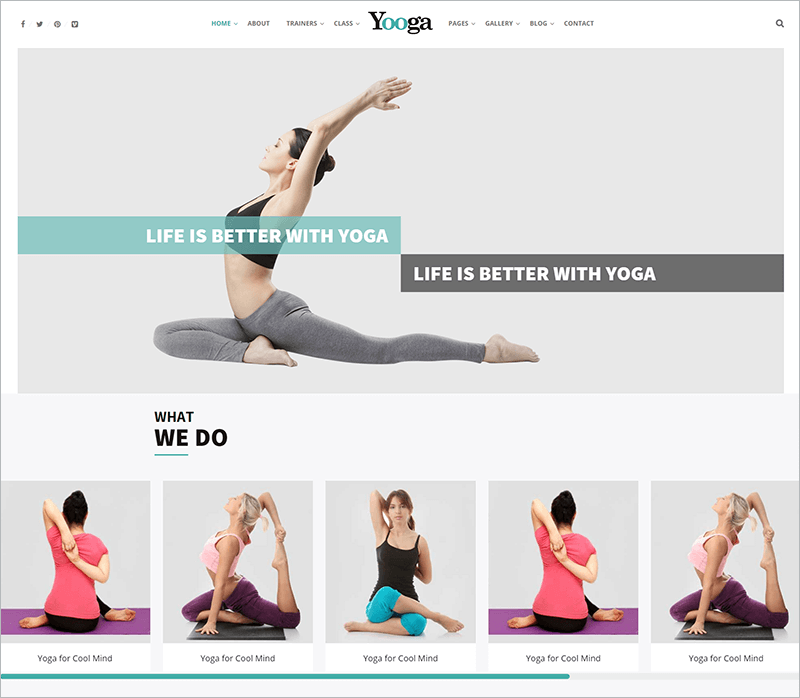 Modern Health and Yoga Template