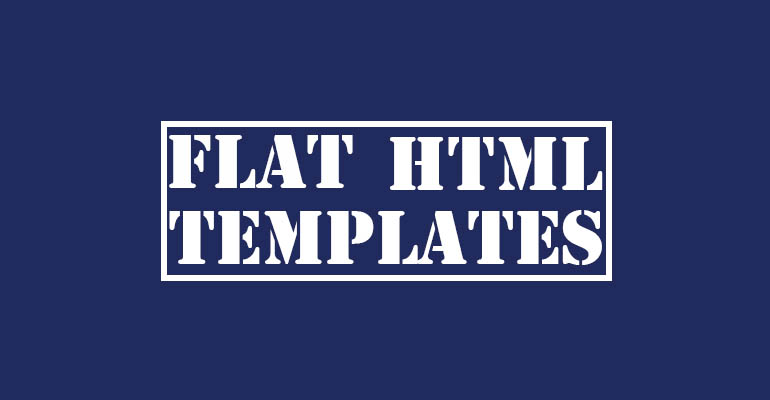 Flat html Templates