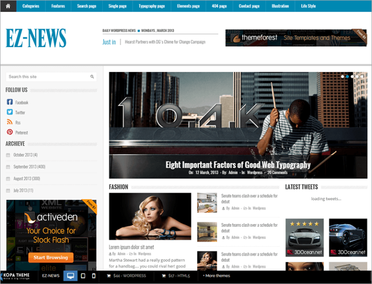 20+ News Website Html5 Templates Free & Premium Themes