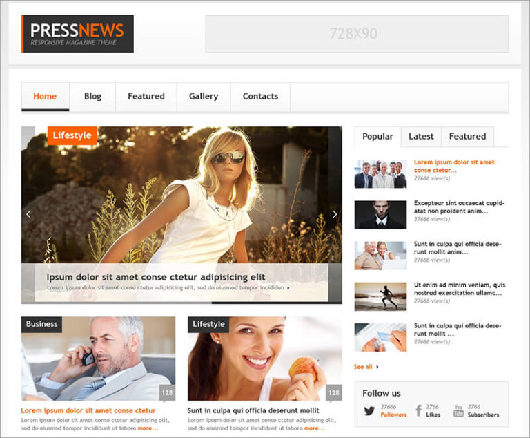 20 News Website Html5 Templates Free Premium Themes