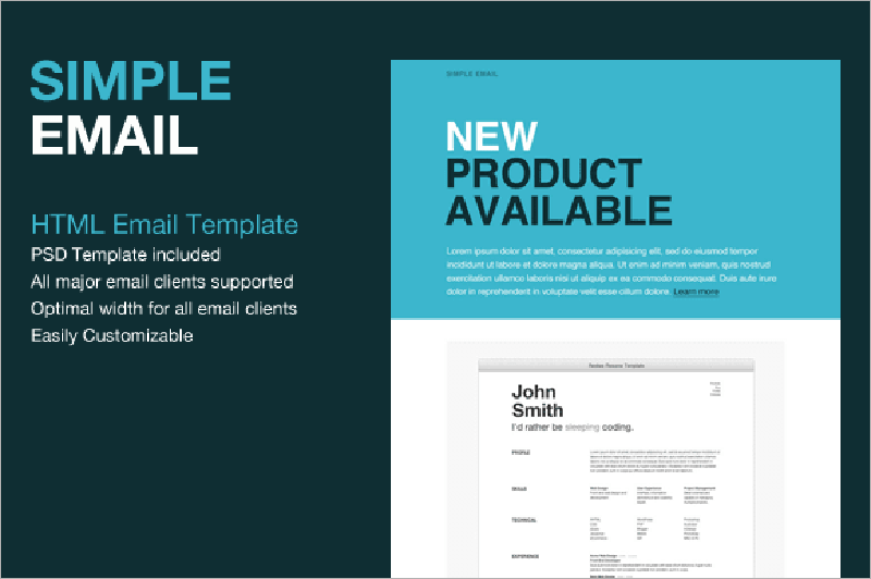 Simple HTML Email Template