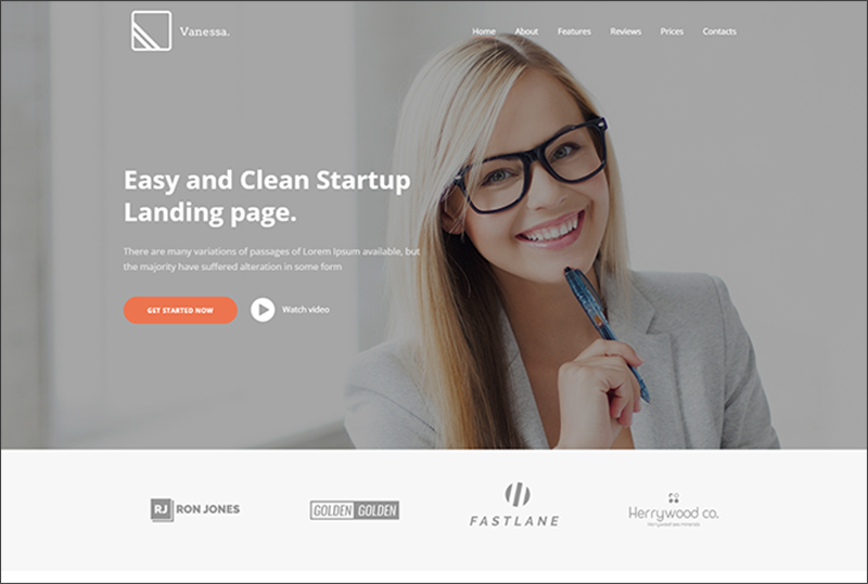 Vanessa - Drupal 8 - Easy Startup App Landing Page Theme