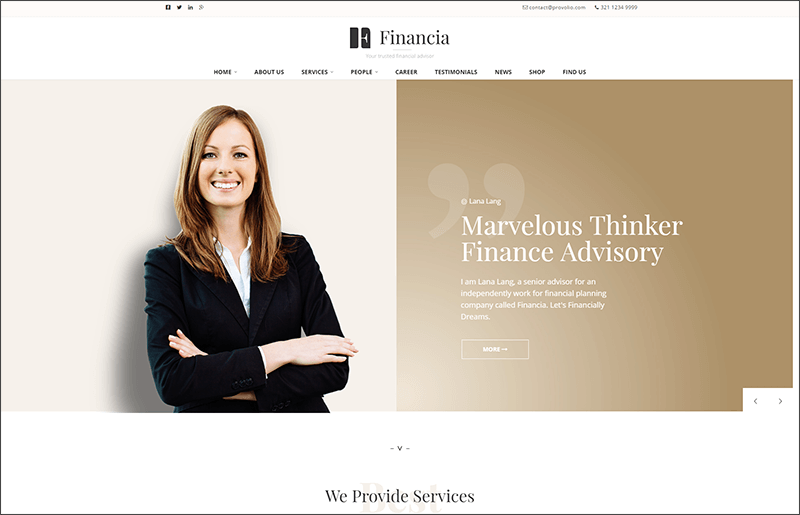 Business and Finance WordPress Theme