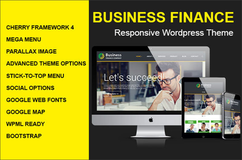 Responsive Business Finance WordPress Theme