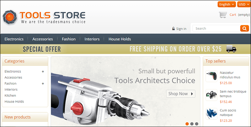 Tools Store – Prestashop Responsive Theme