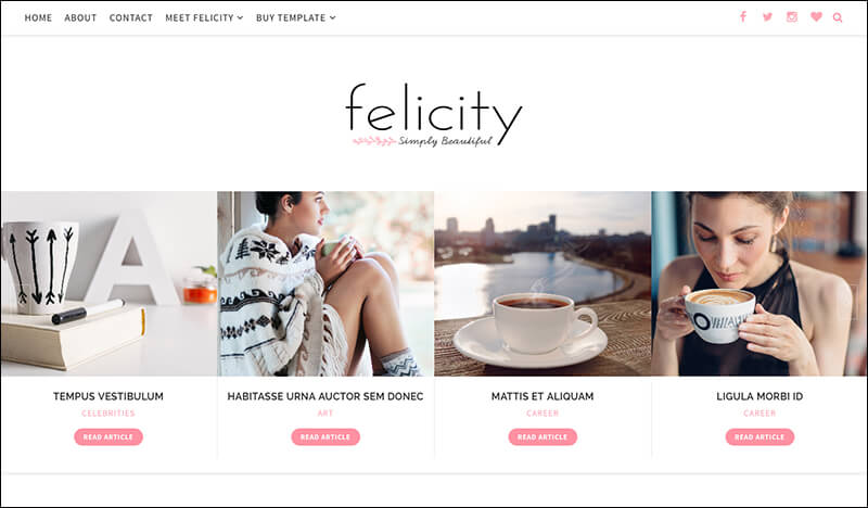 Blogger Template Responsive-Felicity