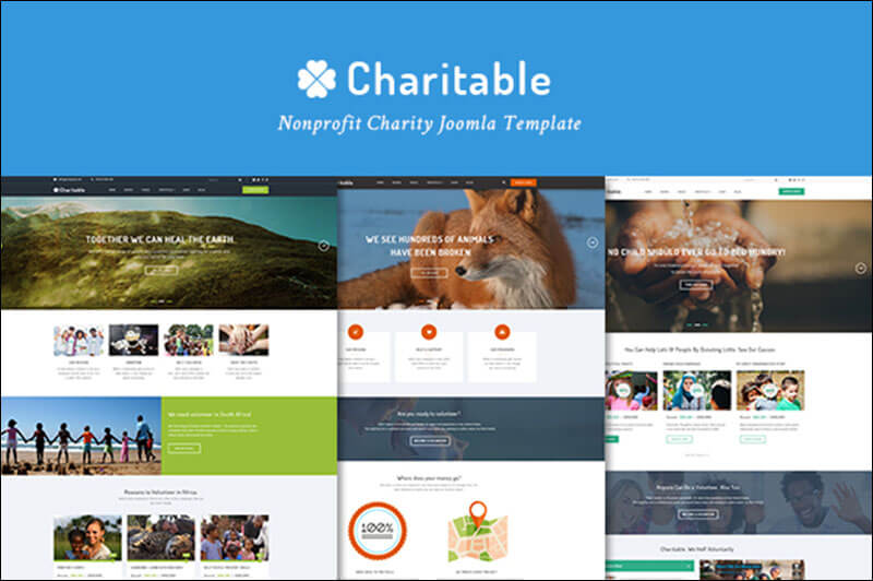 Charitable-Nonprofit Joomla Template