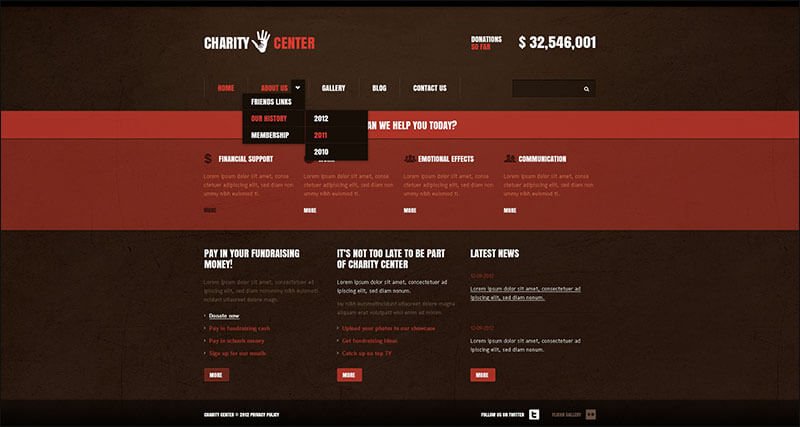 Charity Drupal Template 2