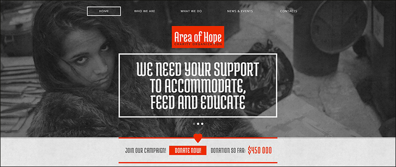 Charity Responsive Drupal Template