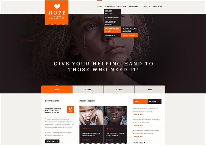 Child Charity Drupal Template