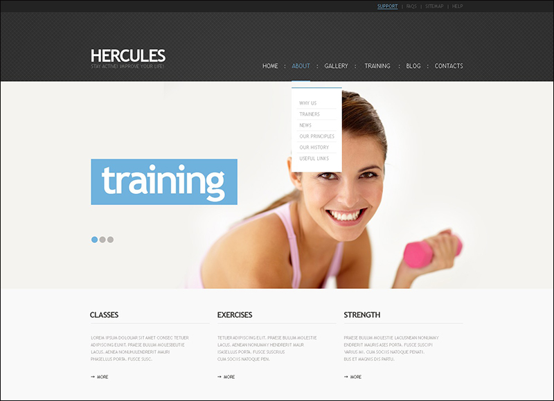 Fitness WordPress Theme 5