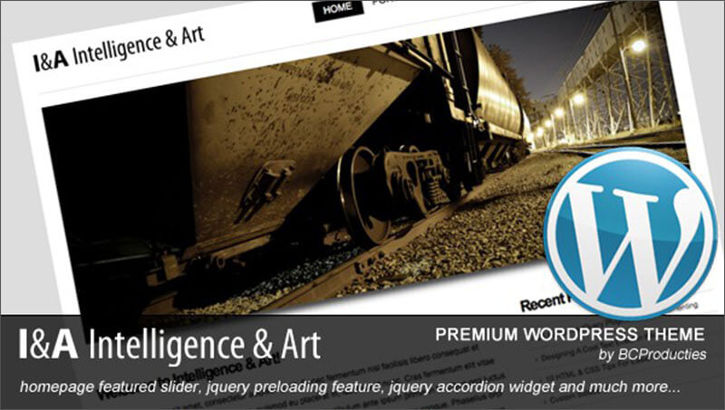 HTML5 Intelligence & Art WordPress Theme