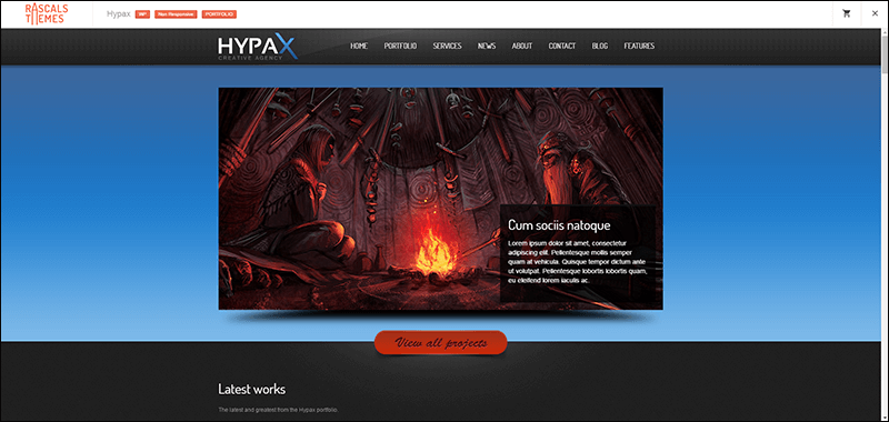 HYPAX – One Page WordPress Theme