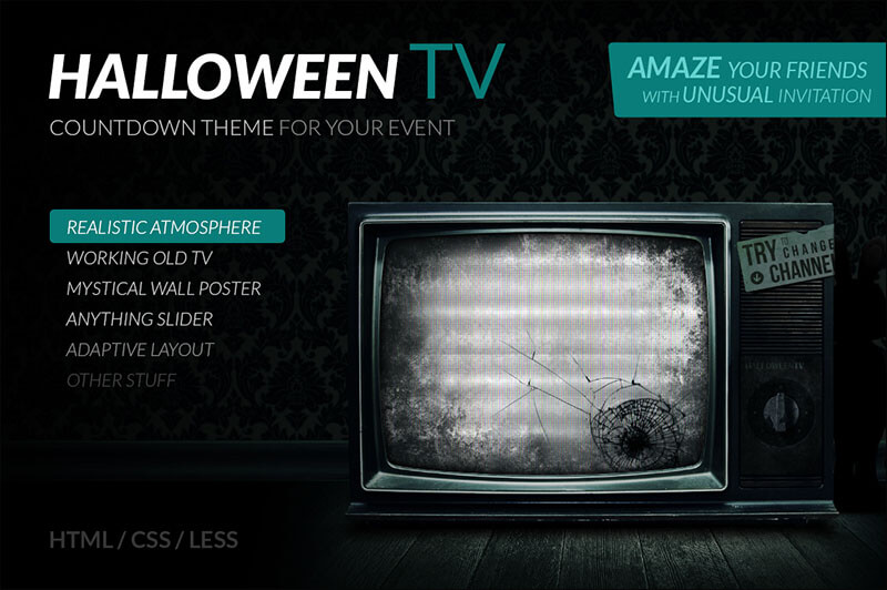 Halloween TV – HTML Countdown Theme