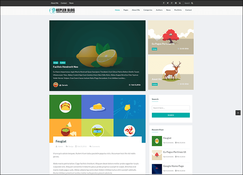 Kepler – Premium Blog Magazine Drupal theme