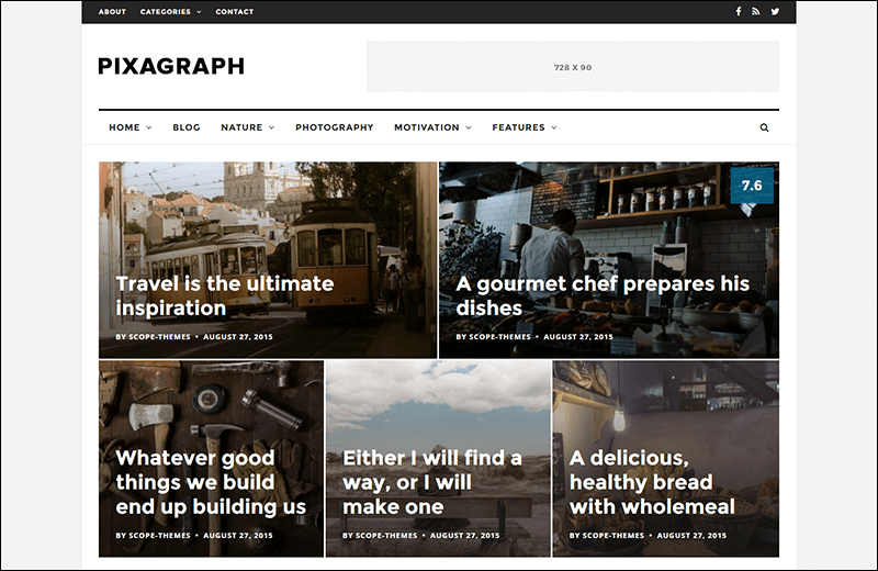 Pixagraph – Responsive WordPress News/Blog Theme
