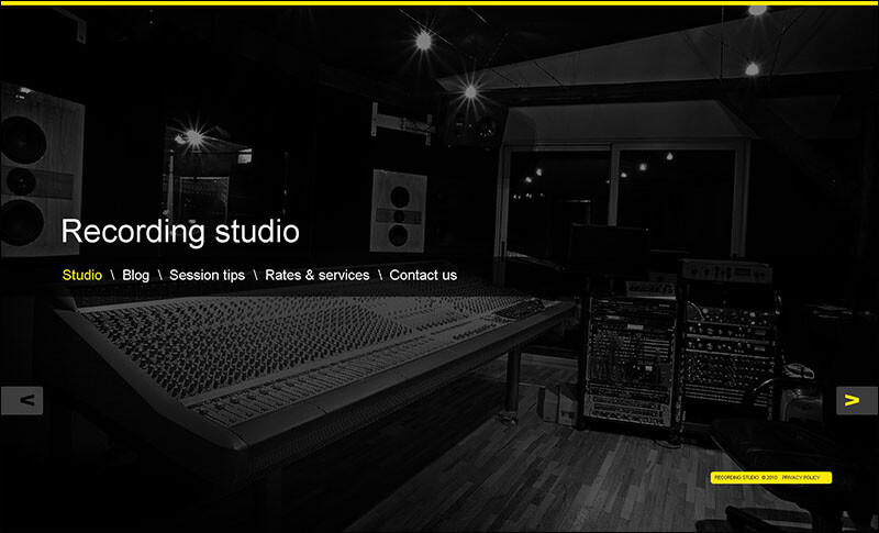Recording Studio WordPress Theme