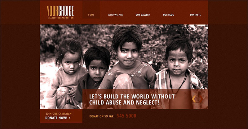 Red Charity Drupal Template