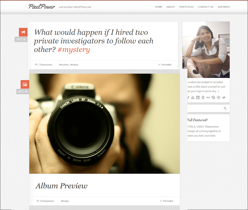 Responsive HTML5-CSS3 WordPress Theme