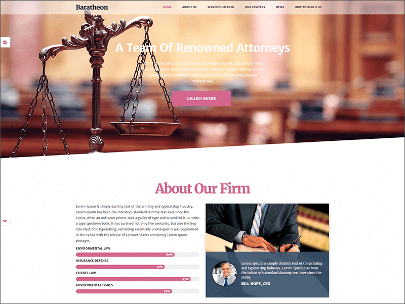 Responsive Law Firm Joomla Template