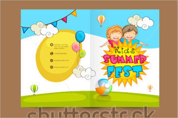 Child Care Brochure Template PSD