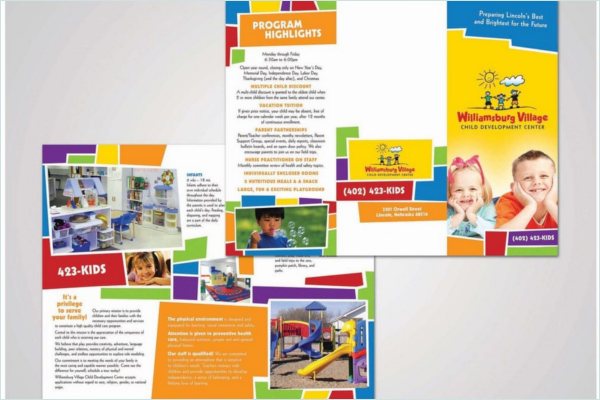 Daycare Brochure Template