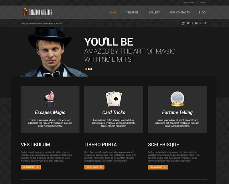 Personal Page Responsive WordPress Theme