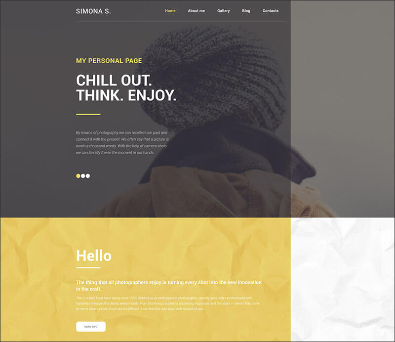 Responsive Personal WordPress Theme