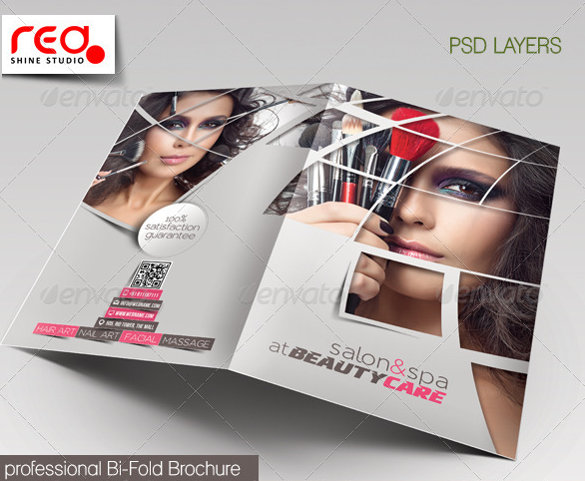beauty-care-bi-fold-brochure-template
