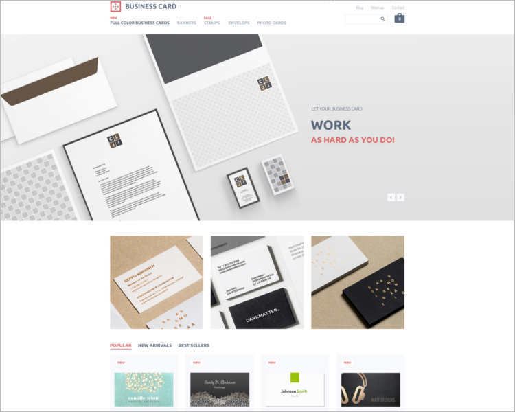 business-card-prestashop-them-template