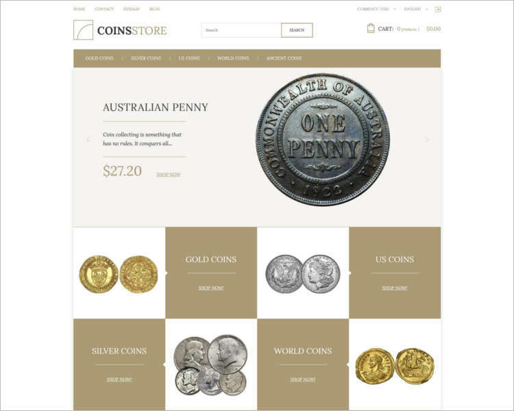 coin-store-prestashop-them-template