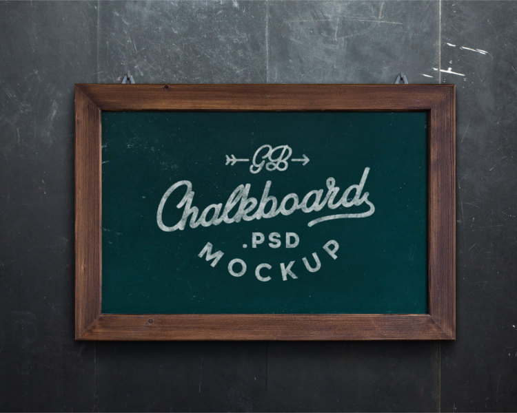 23+ Chalkboard Mockups Free PSD Download | Creative Template