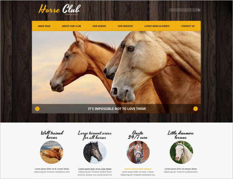horse-joomla-template