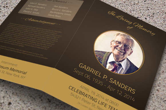 obituary-bi-fold-brochure-template