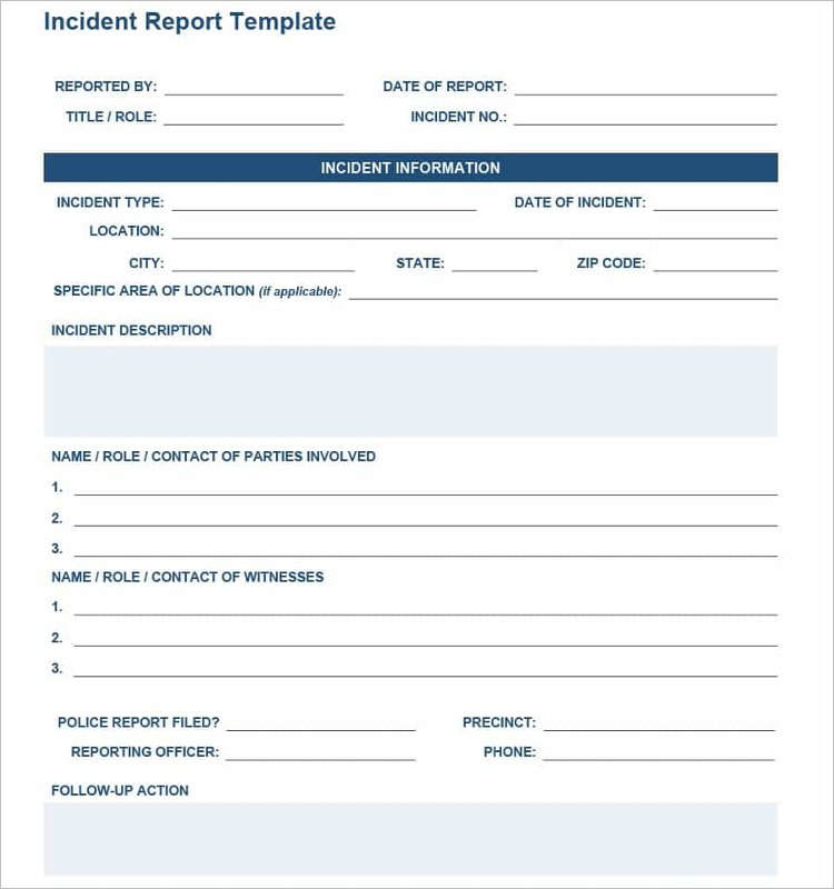 24+ Printable Police Report Templates Free PDF, Word Formats