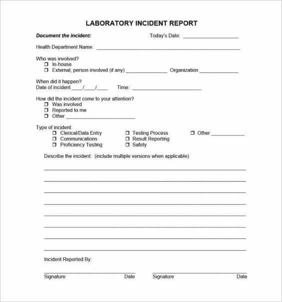 24+ Printable Police Report Templates Free PDF, Word Formats