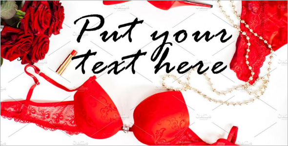 Red ColorÂ Lingerie Template