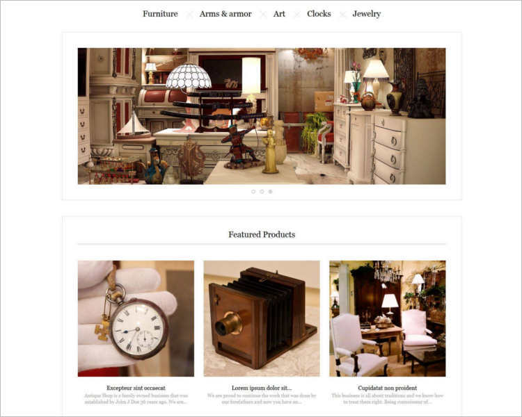 responsive-antiques-store-prestashop-theme-template