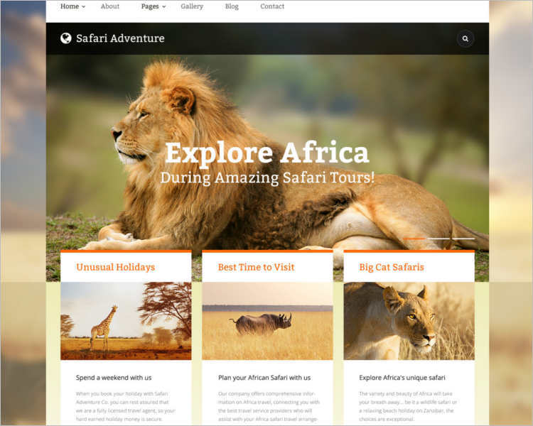 safari-joomla-template
