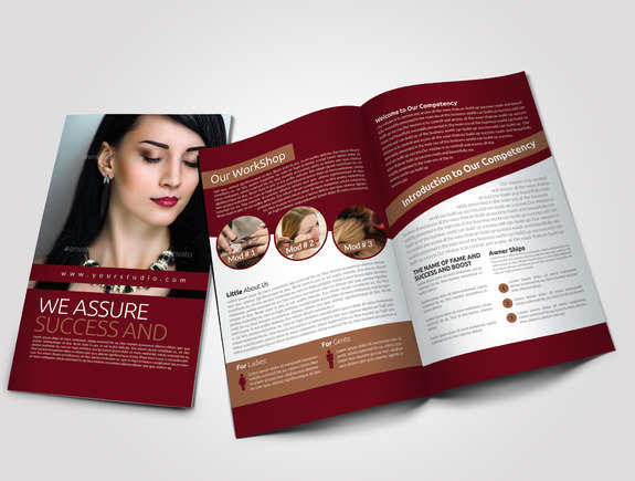 salon-bi-fold-brochure-template