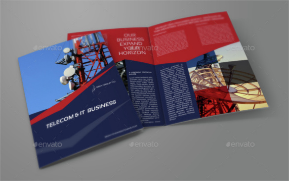 telecom-business-bi-fold-brochure-template