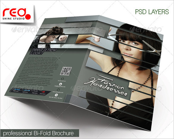 stylist-hairdresser-bi-fold-brochure-template