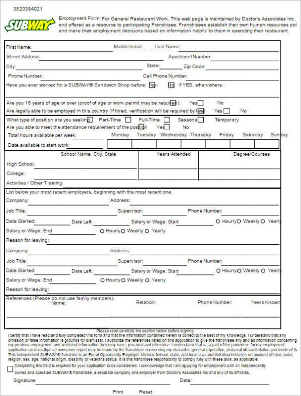 190+ Job Application Form Free PDF, Doc, Sample Formats