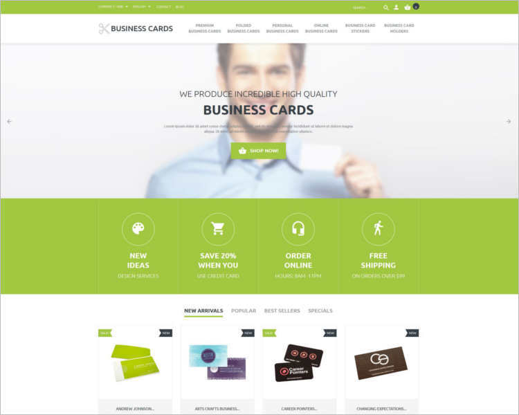 business-cards-store-prestashop-theme-template