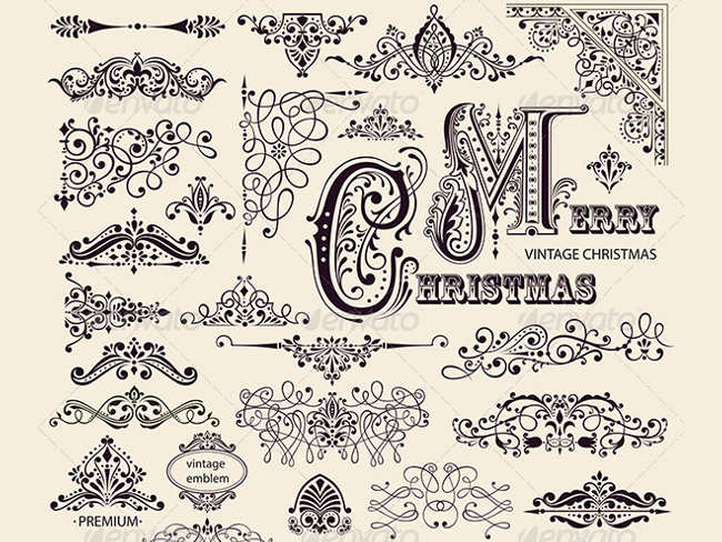 christmas-calligraphic-ornaments-designs