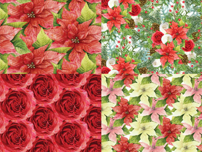 christmas-paper-flower-pattern-decorative-ideas