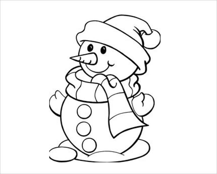 Christmas Snow bear Template For Print