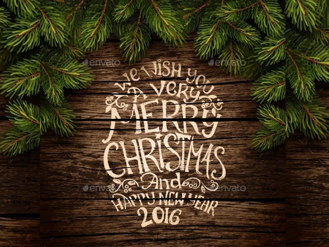 christmas-typography-wooden-texture