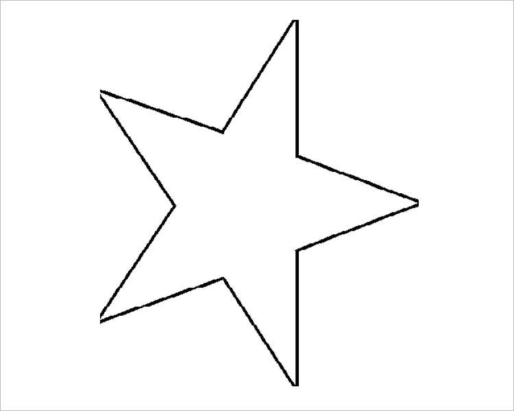 Christmas star Templates For Print