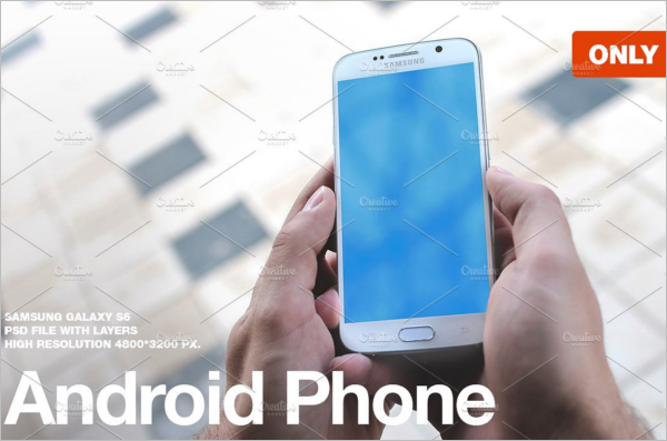 Clean Samsung Mobile Mockup Design